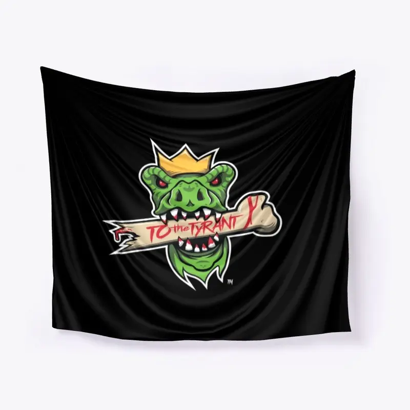 TOtheTYRANT - Dino Tyrant Logo Tapestry